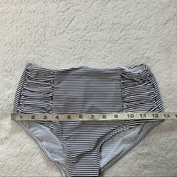 Sea Level Swim Australia NWT Positano Stripe High Waist Gathered Side Pant Size4 - Picture 12 of 16